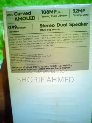 Tecno Spark 20 Pro+ . (Used)