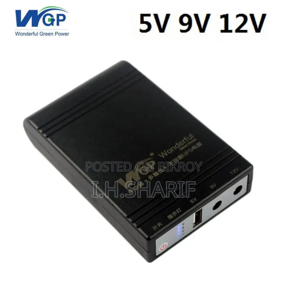 Wgp Mini Ups For Router, Onu, Cctv 10400mah