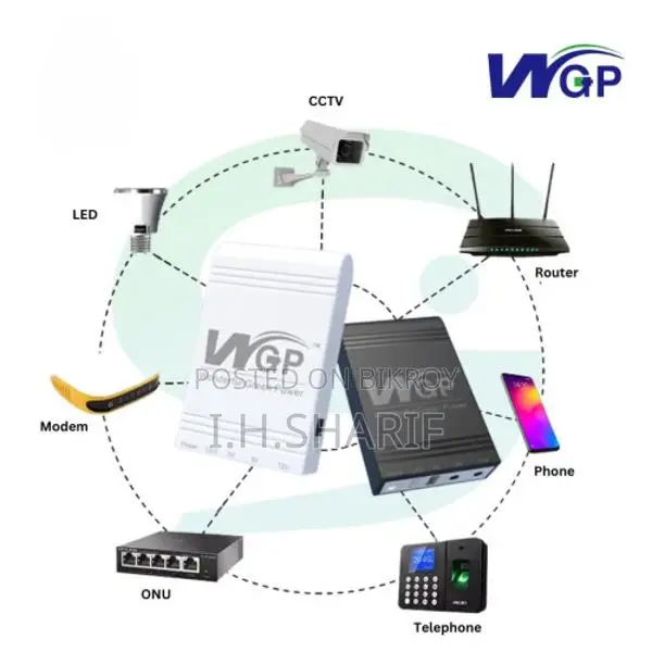 Wgp Mini Ups For Router, Onu, Cctv 10400mah