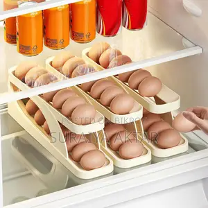 Automatic Roll-down Double-layer Egg Dispenser, Scrolling