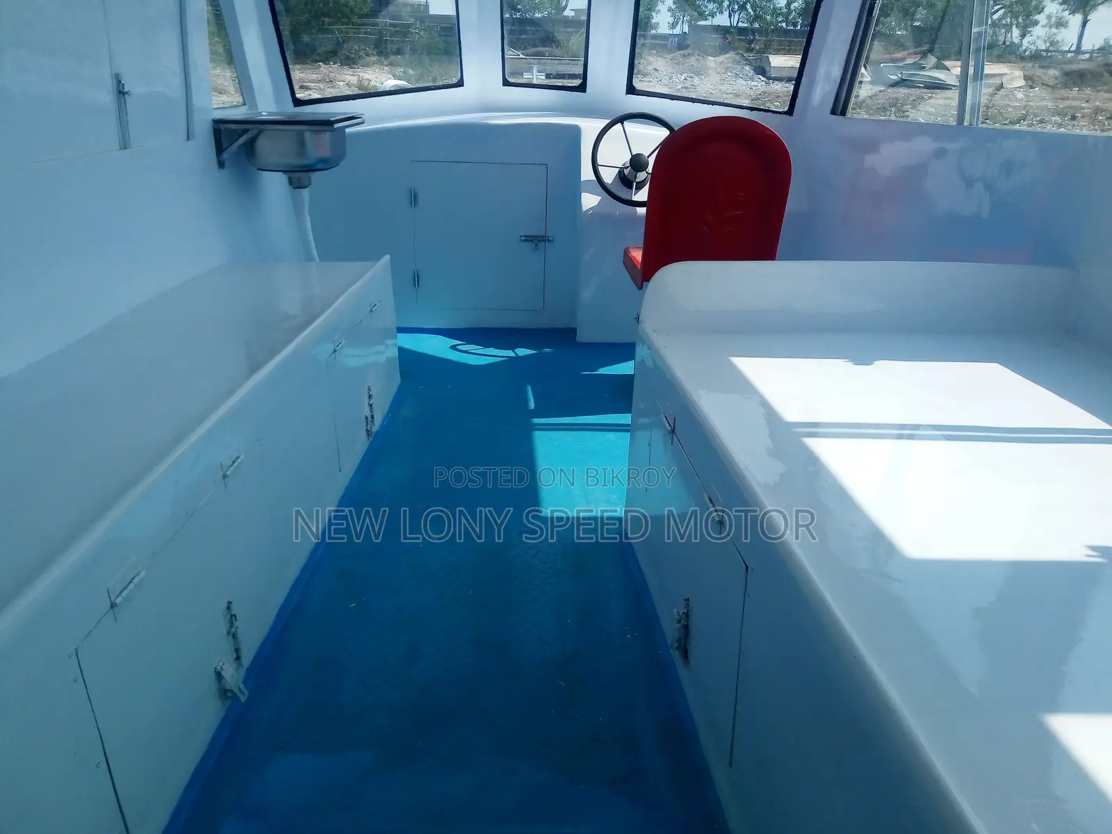 FRP Floating Diesel Rescue Boat.