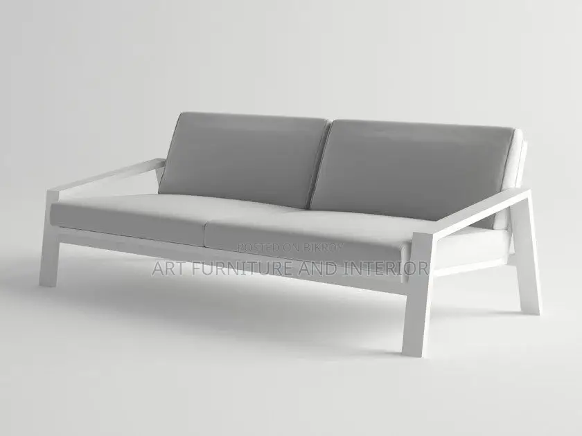 Two Seater Iron Sofa - 05 (Long-Lasting Modern Office Furniture)