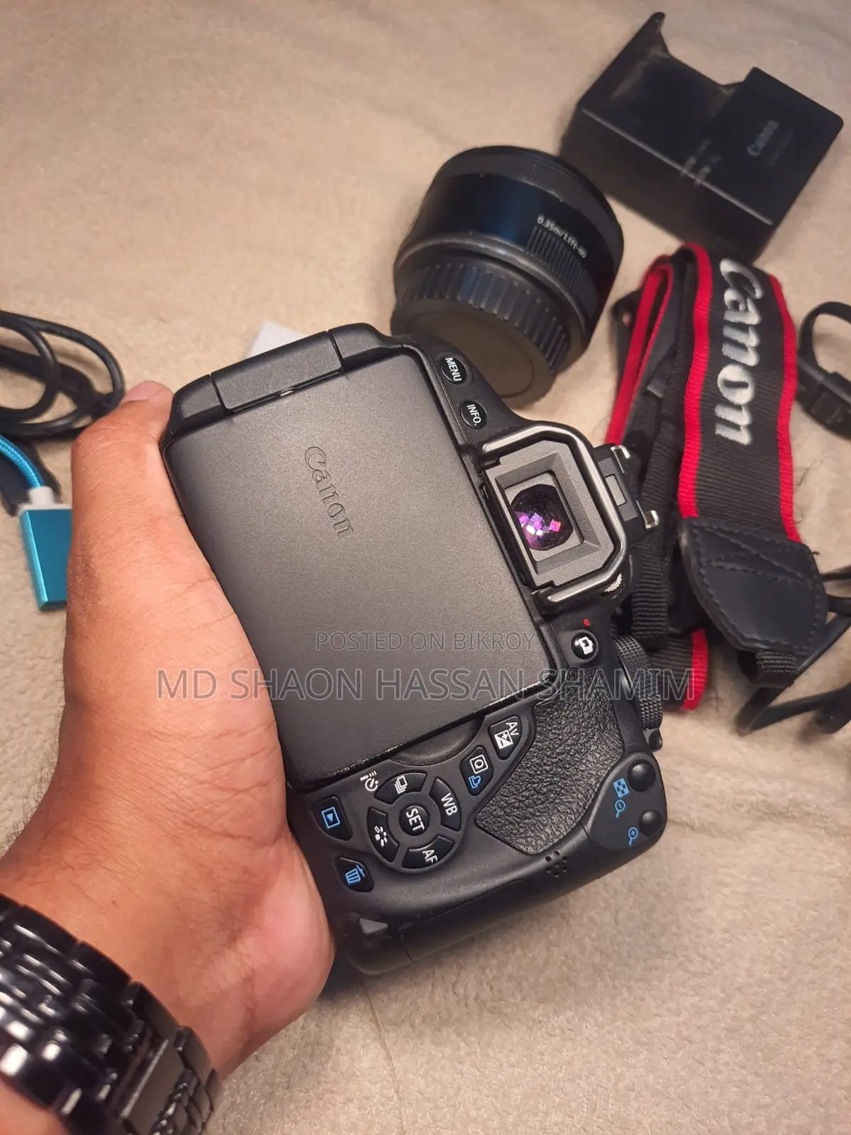 Canon 700D with 50mm prime lens