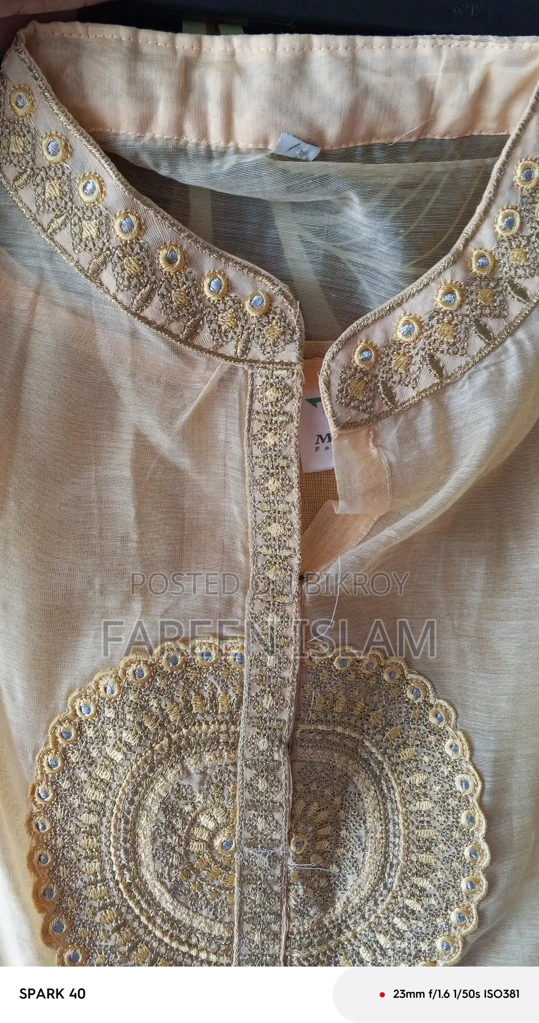 Golden Work Gown