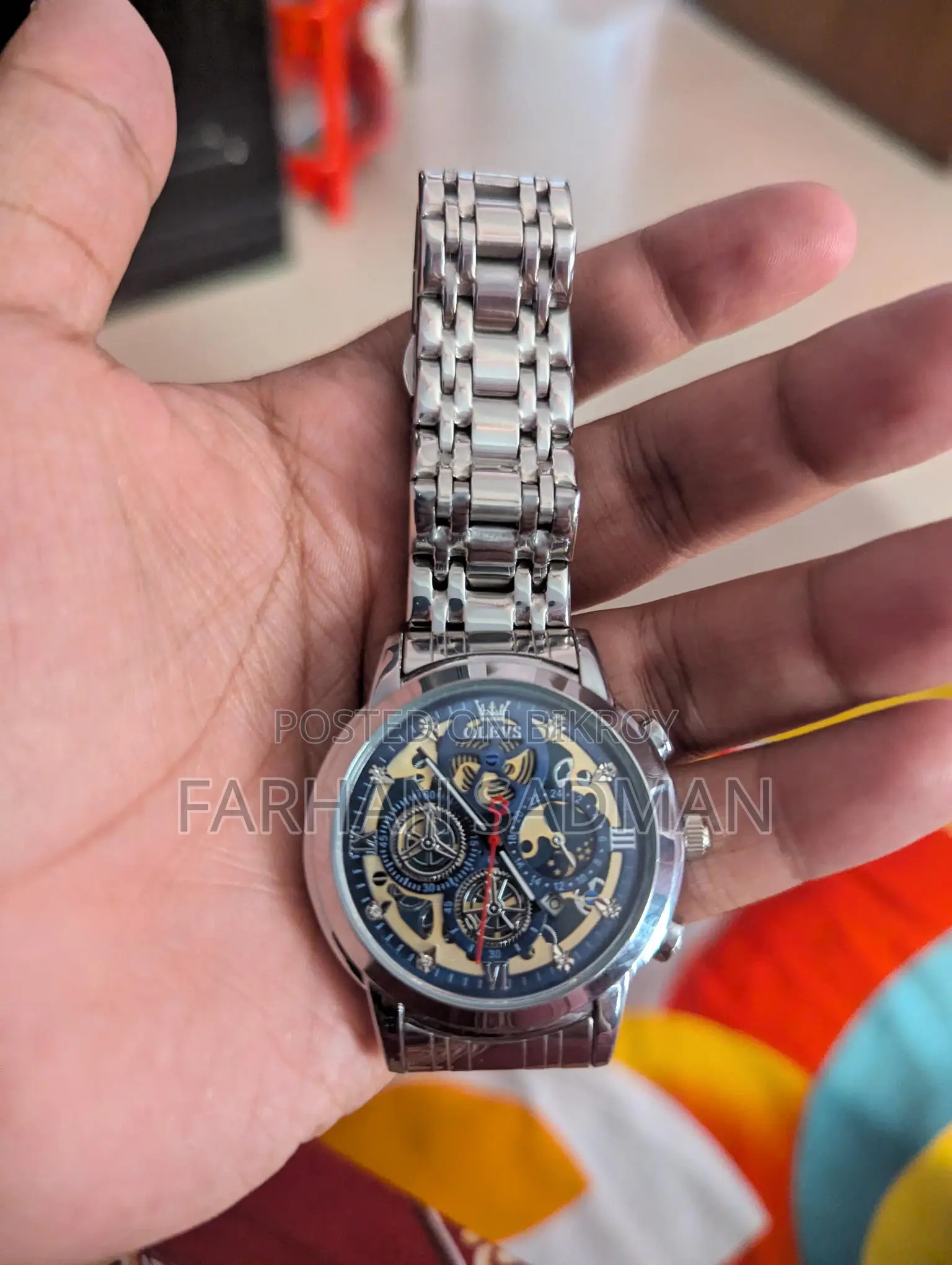 Oleves Watch And Bracelet Combo