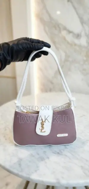 Premium Purple-White Designer Style Bag