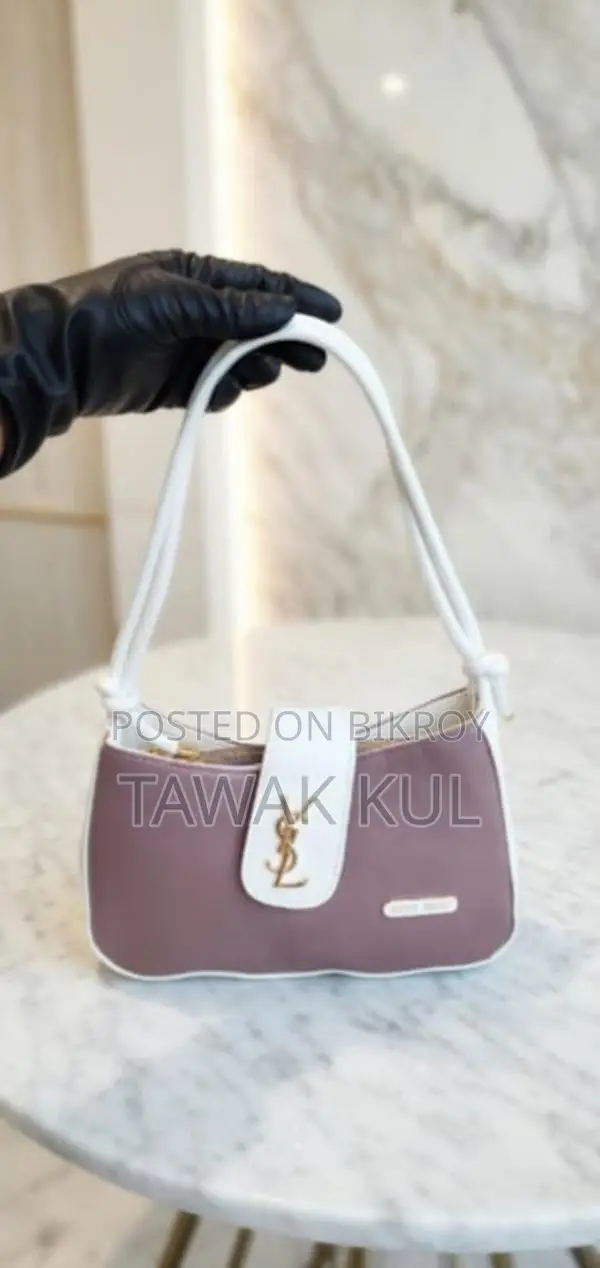 Premium Purple-White Designer Style Bag