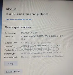 HP Envy Core i7 5th Gen Laptop for Sale