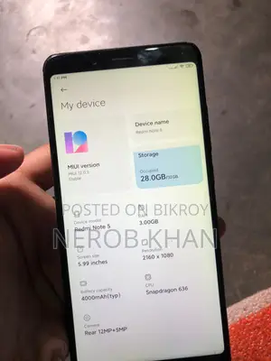 Xiaomi Redmi Note 5 . (Used)
