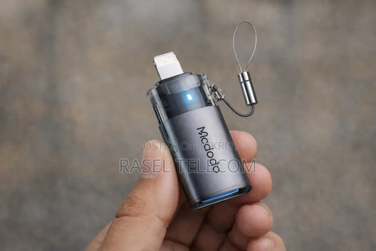 Mcdodo Port Luma – iPhone OTG Adapter with Memory Card Reader