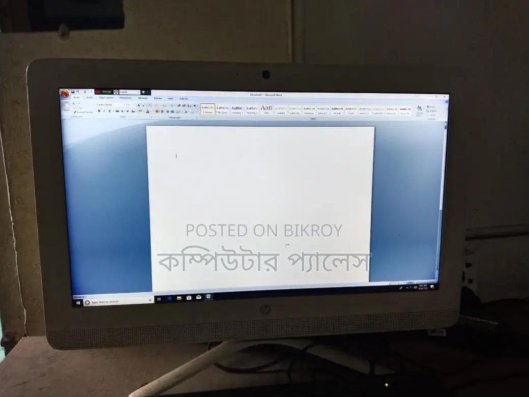 পিসি মনিটর একসাথে 5th gen Hp dual core Ram 4 SSd 120 All in one