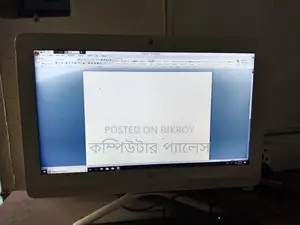 পিসি মনিটর একসাথে 5th gen Hp dual core Ram 4 SSd 120 All in one