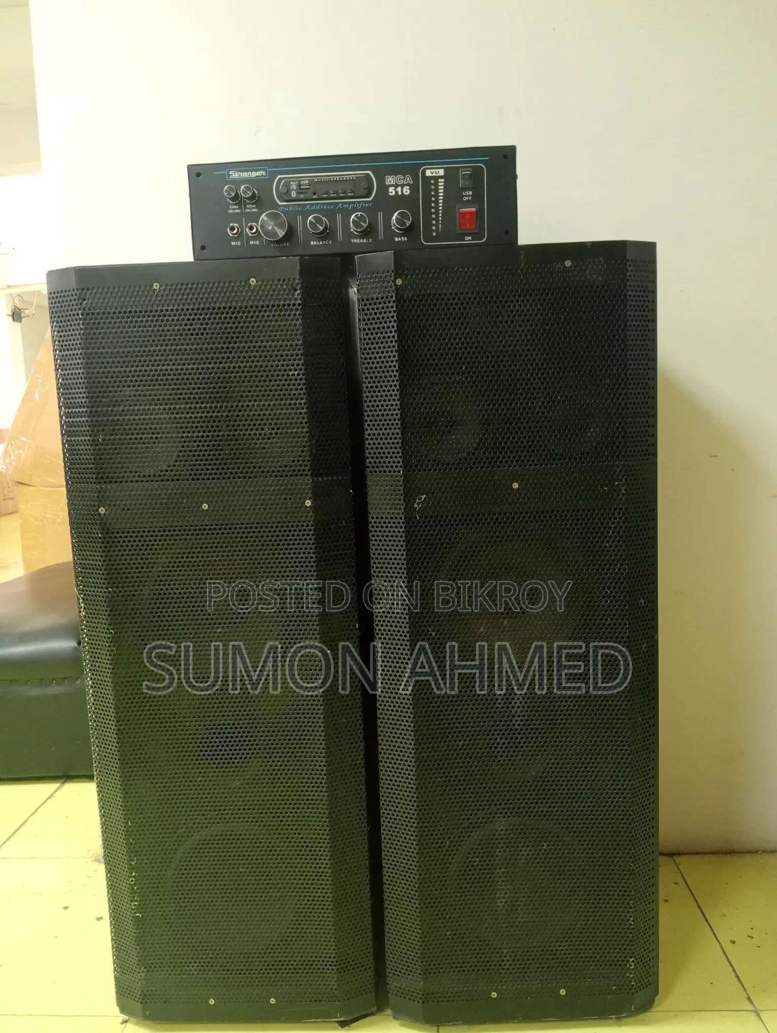 600watt Power Amplifier with 2tower Speaker