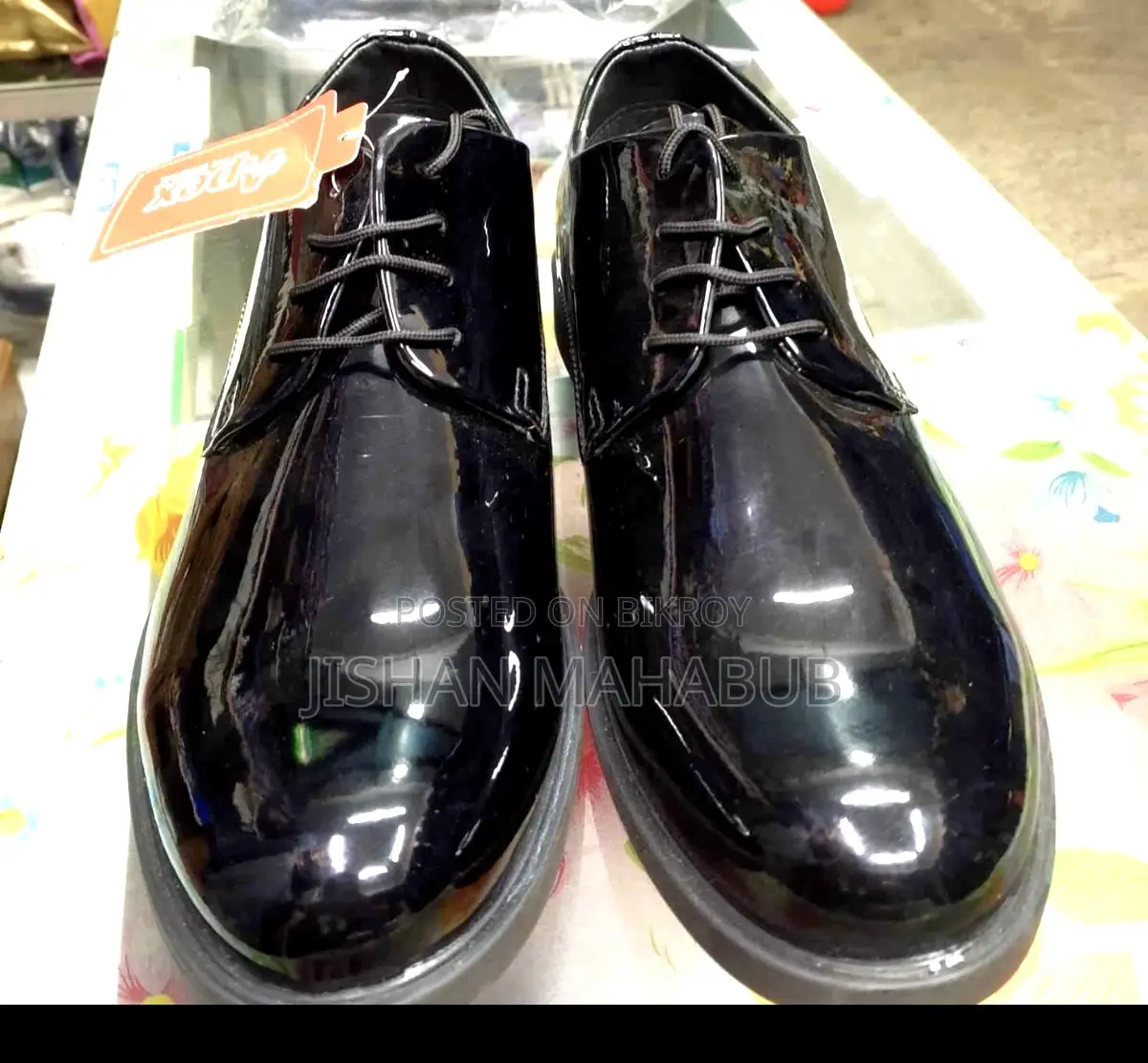 Apex Black Shiny Formal Shoe Brand New