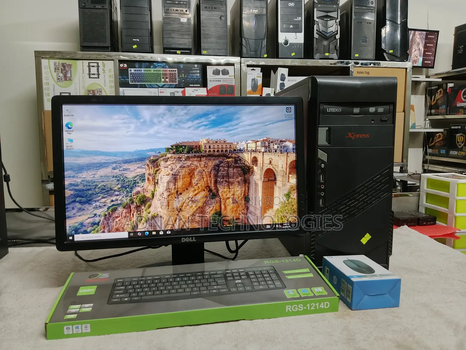 Full Desktop Setup - Intel Core i3 3rd Gen + Dell 19inch LED Monitor
