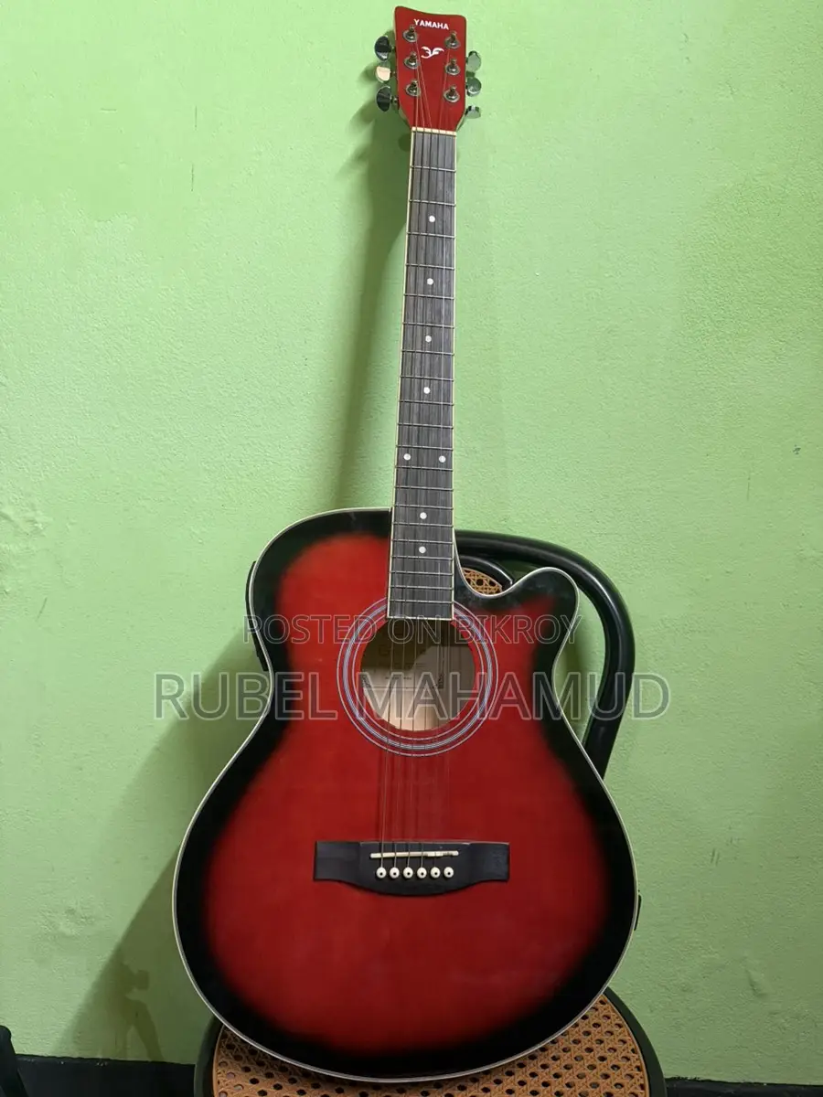 Original Yamaha Acoustic Guitar Like New Cutaway Design Nilphamari