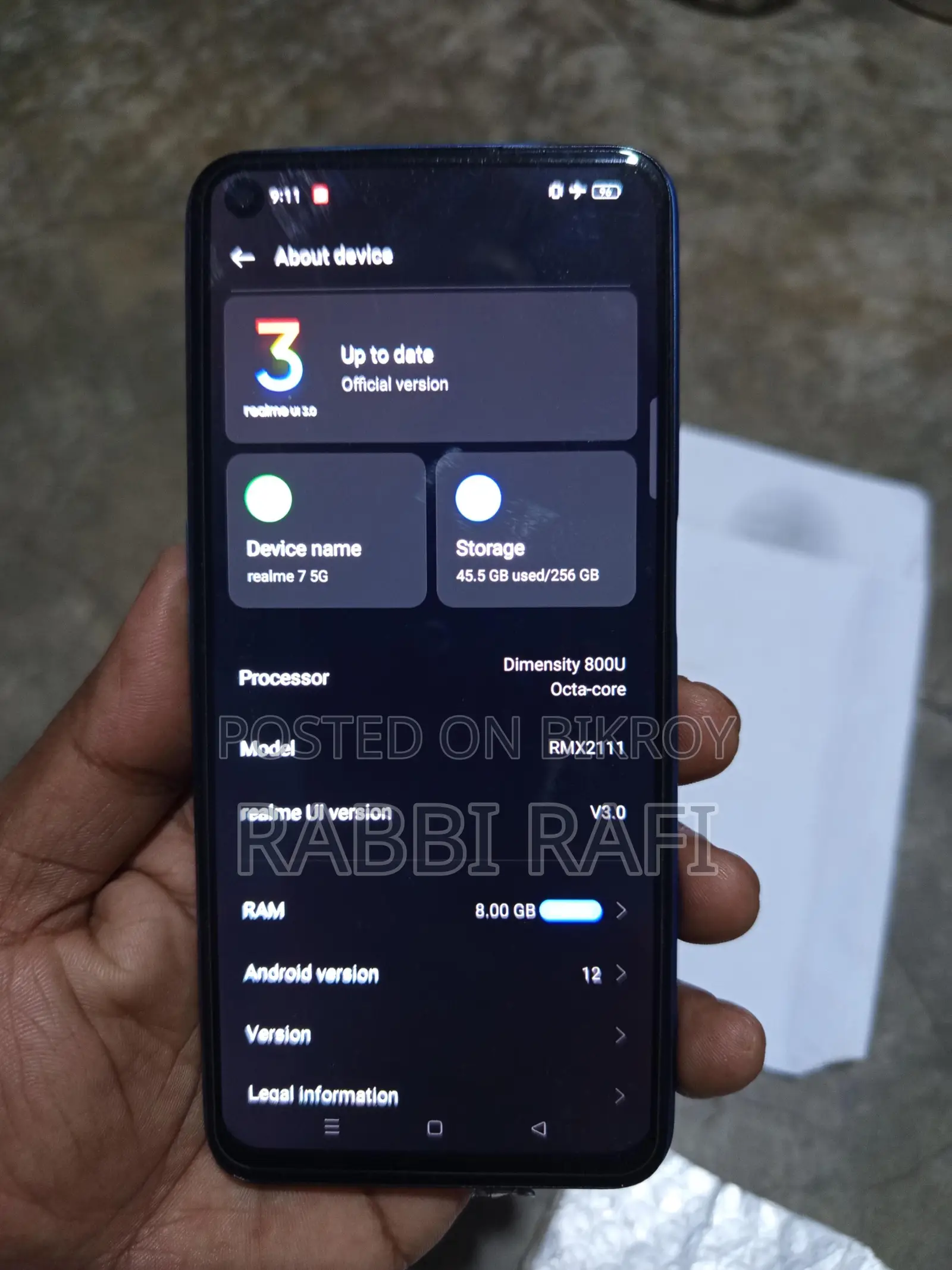 Realme 7 . (Used)