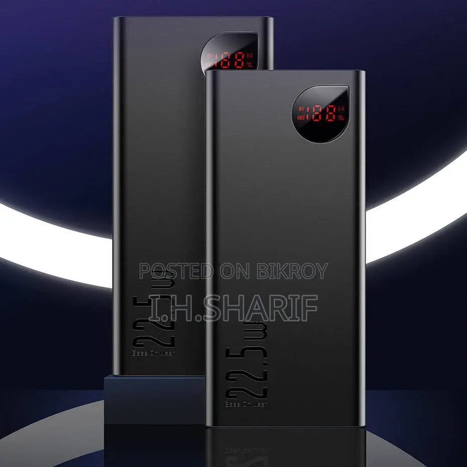 Baseus Adaman 20000mah 22.5w Metal Power Bank with Digital Display