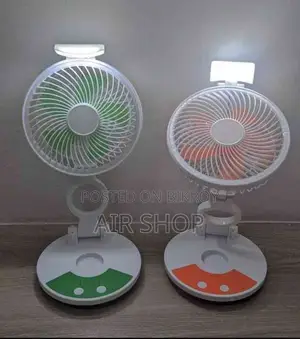 Small but Powerful Fan with LED Light Foldable Design + Long Backup
