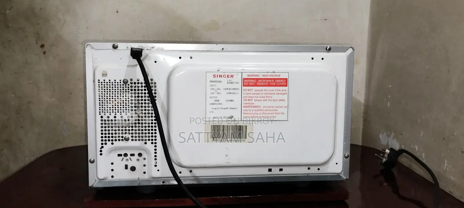 Singer Microwave Oven