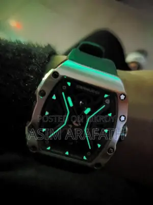 Cernucci Skeleton Green Strap Automatic Watch