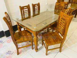 মডার্ন উডেন ডাইনিং সেট DL146F