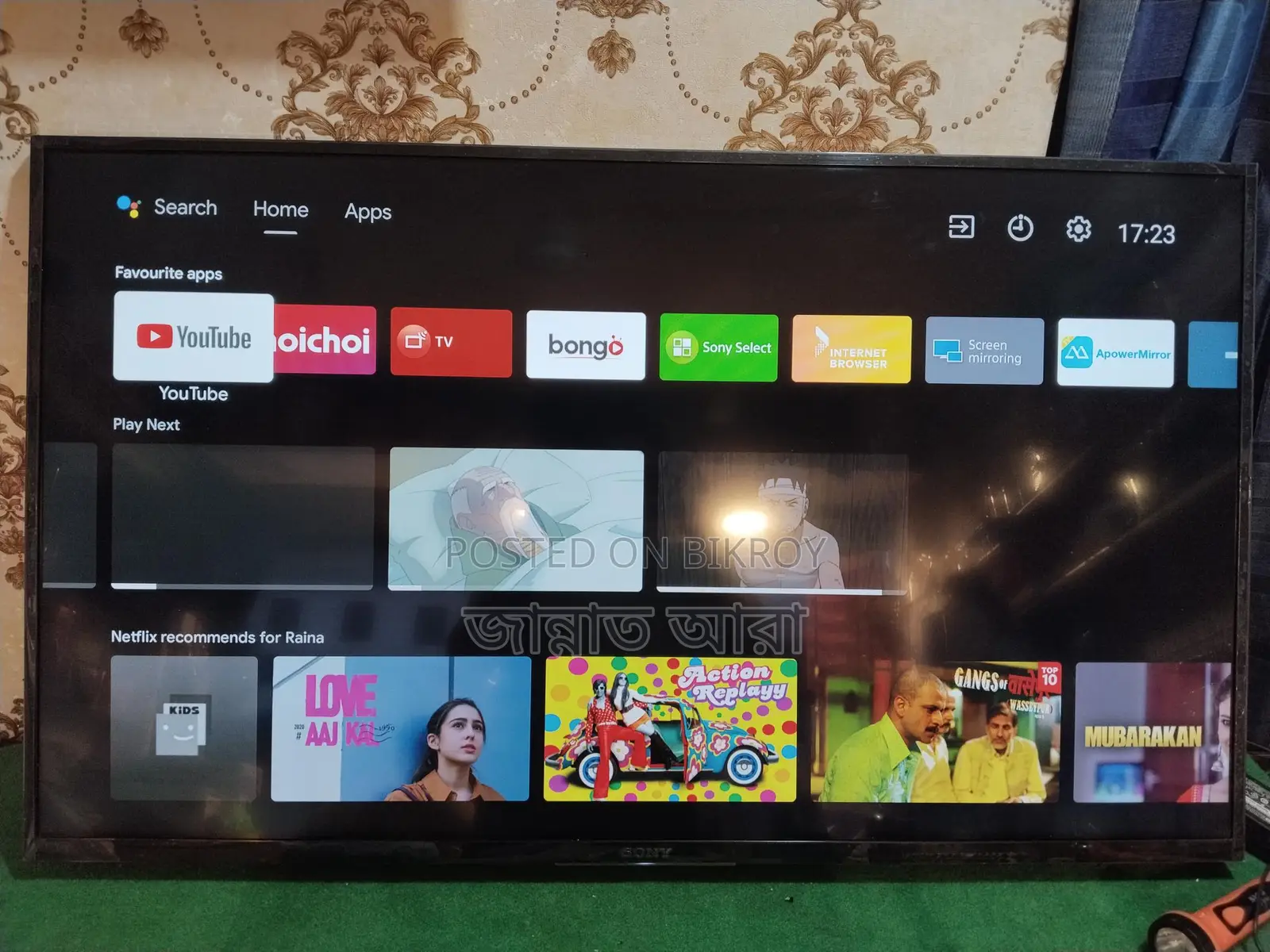 Sony Bravia 43" 4k Voice TV Box+remote+original Adapter