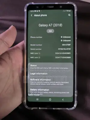 Samsung Galaxy A7 . (Used)