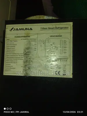 Jamuna T-door Refrigerator