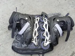 Inline Roller Skates Shoes Black Color - Sports & Fitness