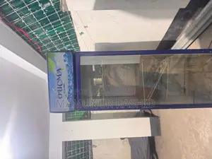 Glass Door Beverage Fridge.