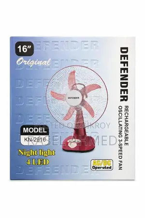 Defender Rechargeable Fan 16"