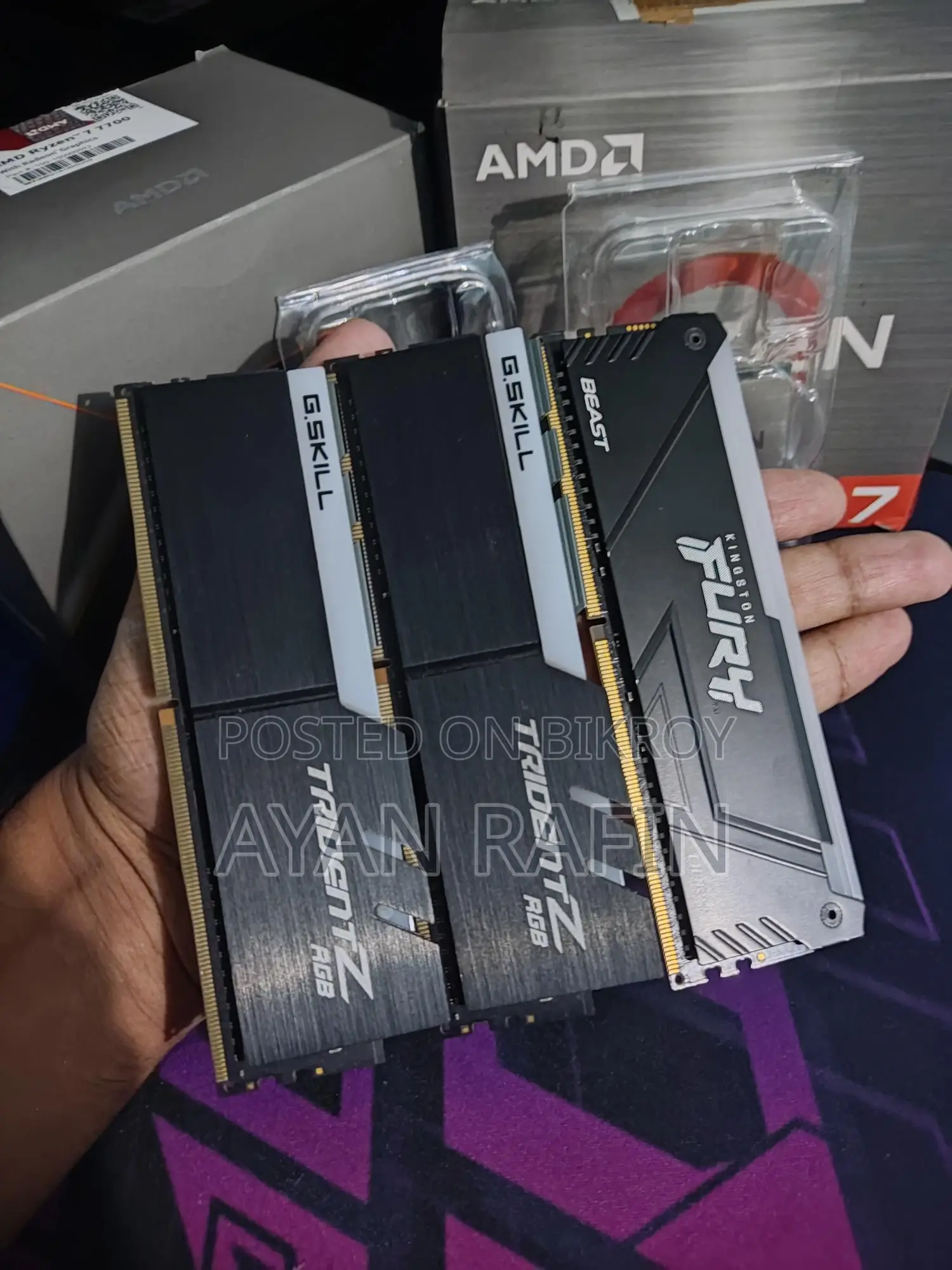 Gskill Trident Z Rgb 8gb 3200mhz Ddr4 Ram