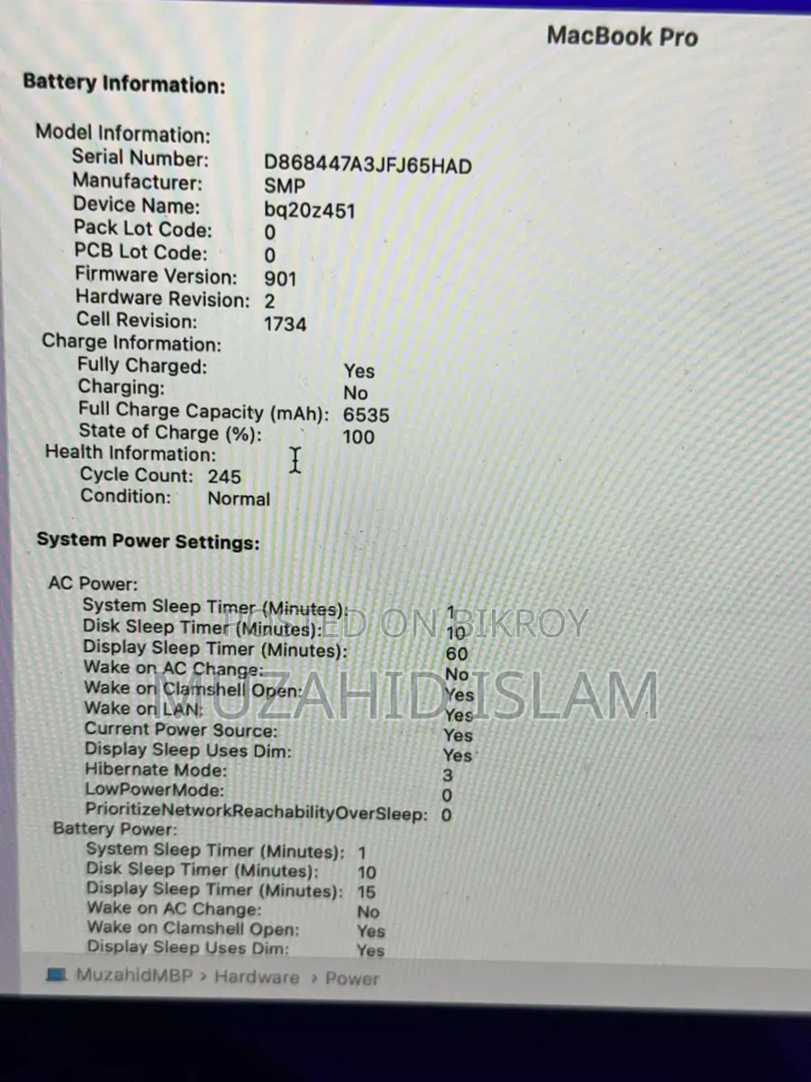 MacBook Pro 2018 i7 32GB 4GB 256GB TouchBar 4TypeC