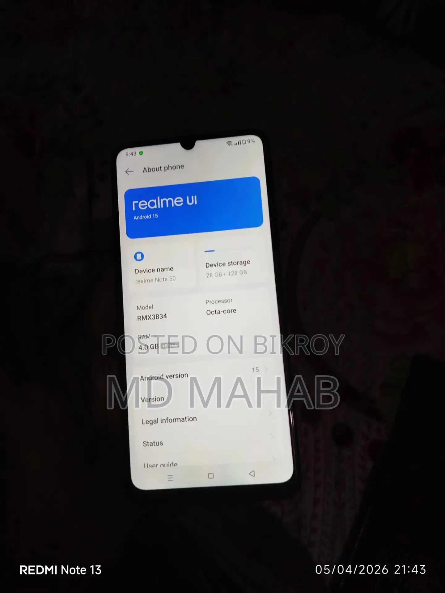 Realme Note 50 (Used)