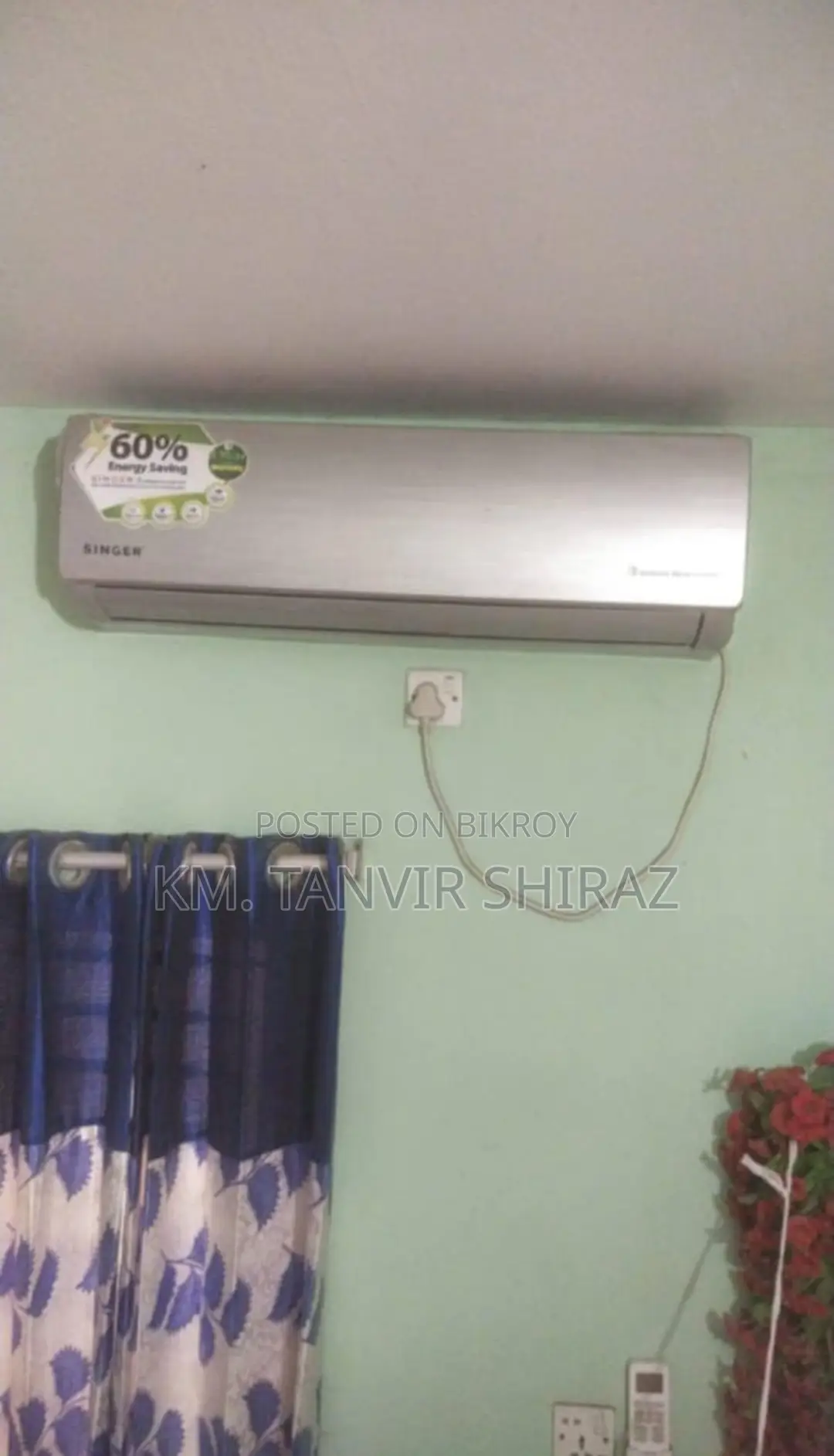 Urgent Sale: Singer 1.5 Ton Inverter AC (Silver)