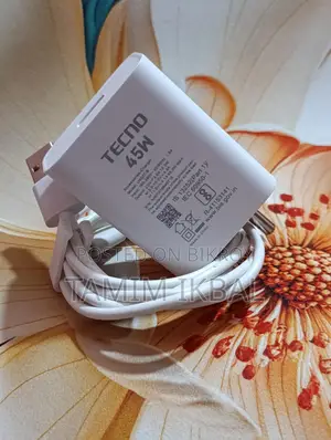 Tecno 45 Watt Orijinal Charger Indian Model