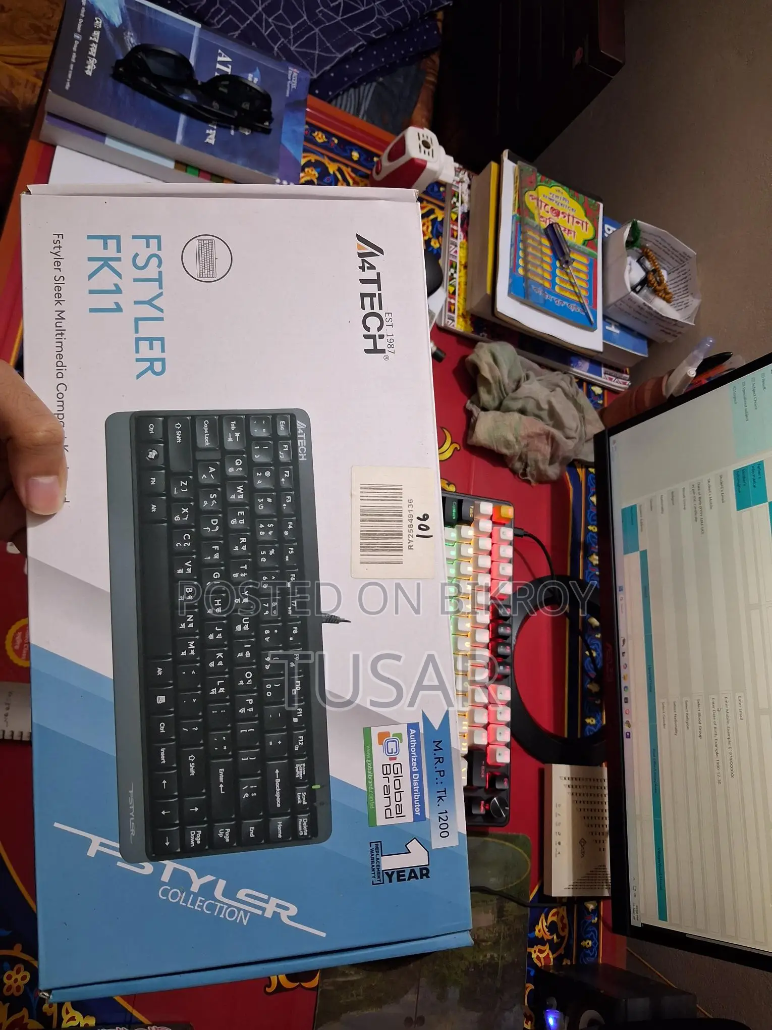 A4tech Fk11 ইউএসবি মিনি কিবোর্ড