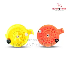 01 PCS Red or Yellow Mini Ice Fishing Reel 58mm Portable | Hook Hunt