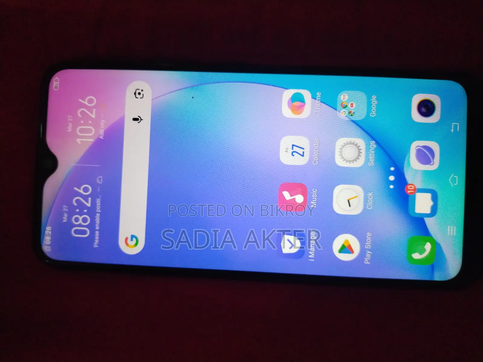 Vivo Y17 . (Used)