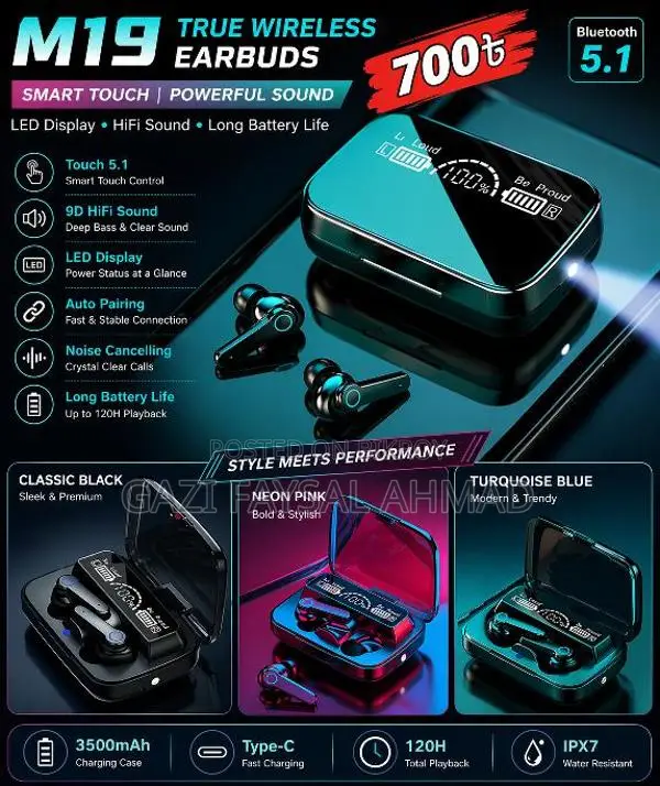 M19 Bluetooth Headphone