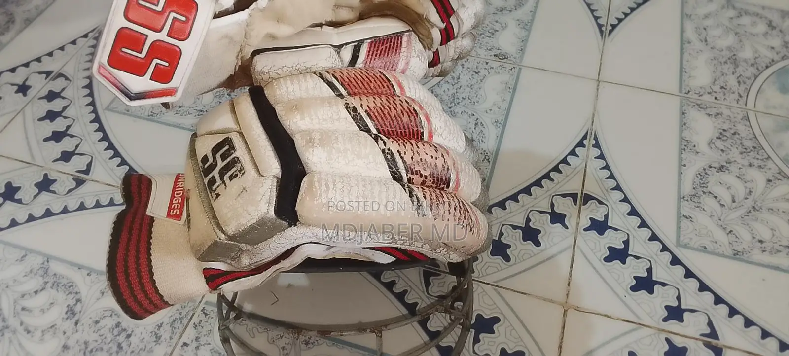 Cricket Helmet, Gloves, and Bag for Sale