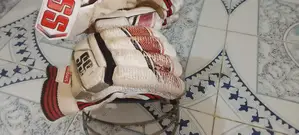 Cricket Helmet, Gloves, and Bag for Sale