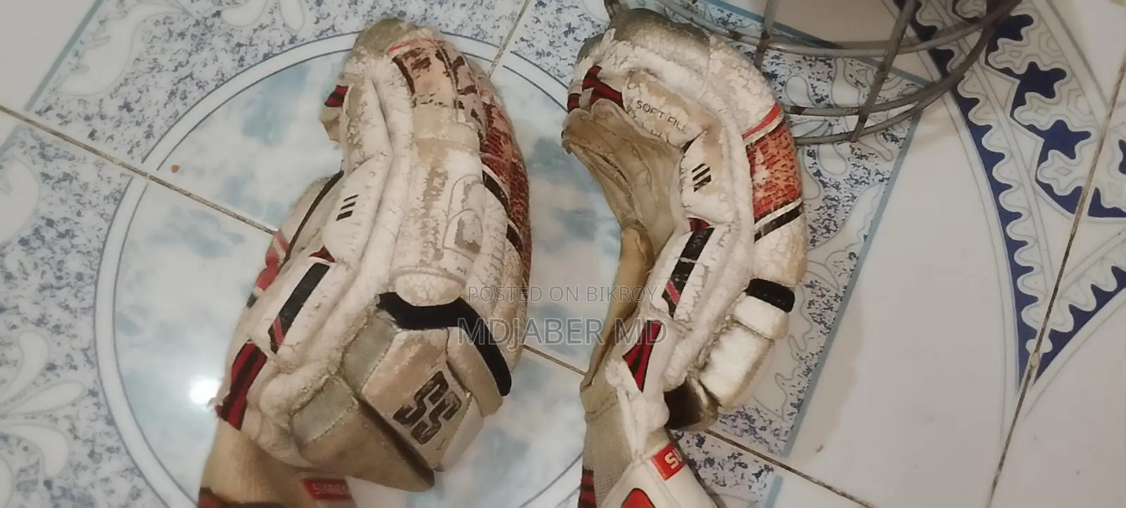 Cricket Helmet, Gloves, and Bag for Sale