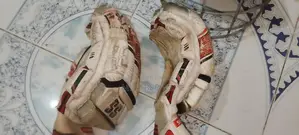 Cricket Helmet, Gloves, and Bag for Sale