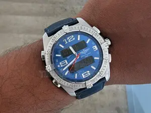 BREITLING ওয়াচ ডিজিটাল ও এনালগ মাল্টিফাংশন মেশিন