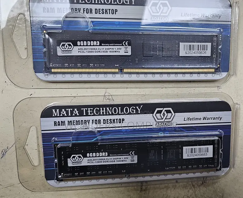 MATA 8GB DDR3 1600MHz (1600 Bus) Desktop RAM 3 Years Warranty
