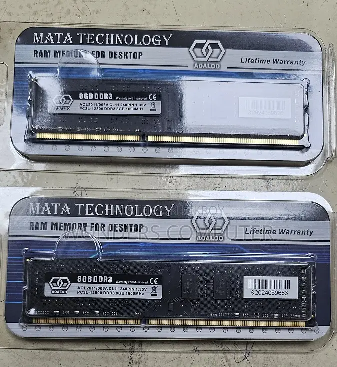MATA 8GB DDR3 1600MHz (1600 Bus) Desktop RAM 3 Years Warranty