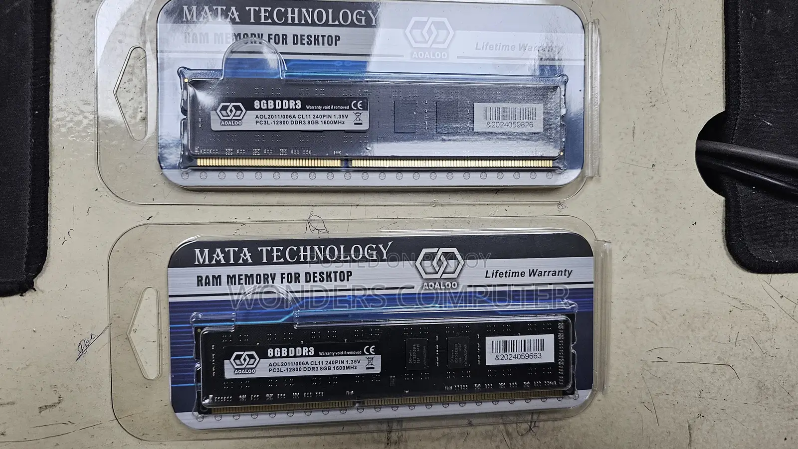 MATA 8GB DDR3 1600MHz (1600 Bus) Desktop RAM 3 Years Warranty