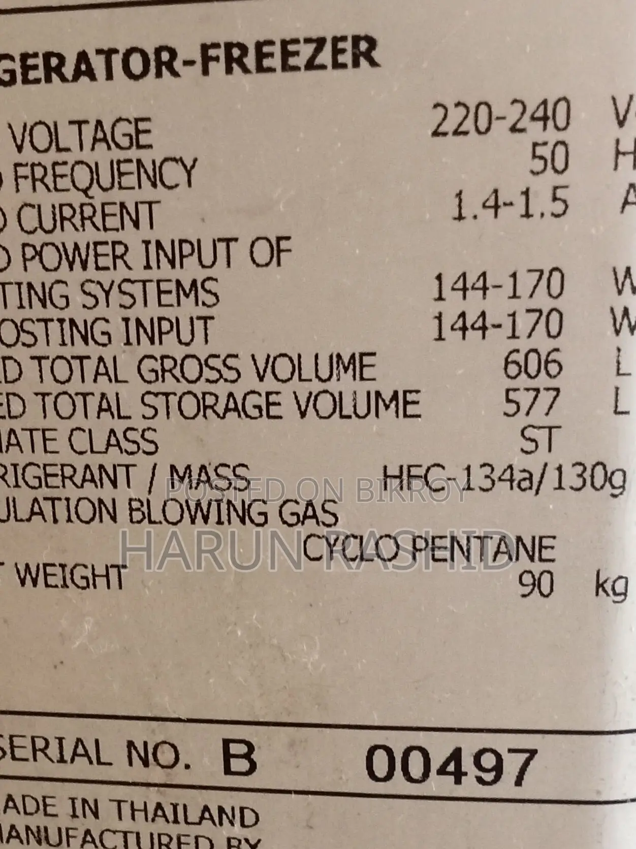 Fridge for Sale